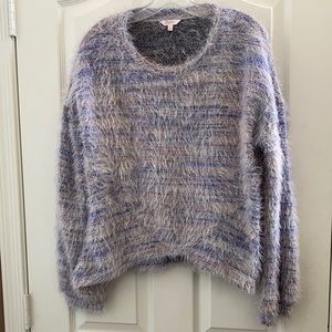 Ladies’ Candie’s Fuzzy LS Sweater (XL)